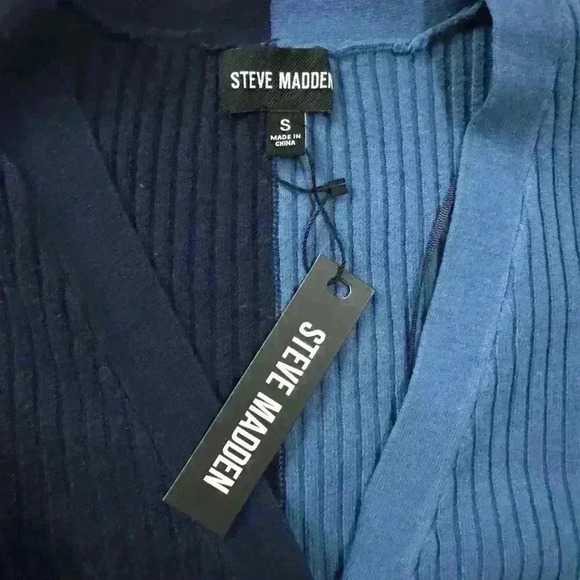 Steve Madden Black and Blue Knit Sweater New with tags. Small. - Picture 2 of 6